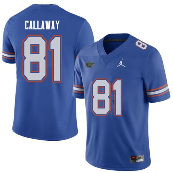 NCAA Florida Gators Antonio Callaway Men's #81 Jordan Brand Royal Stitched Authentic College Football Jersey WGX1164CY